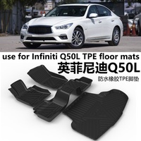 Tapis de sol en TPE personnalisés pour Infiniti Q50L, doublures intérieures de voiture imperméables, accessoires automobiles toutes saisons, LHD RHD