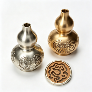Custom CNC Machined Silver Plated Chinese Incense <b>Tools</b> Set with Gold Accents Guangdong Made for Traditional Incense Ceremony - Product Image 4