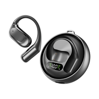Nouveaux écouteurs sportifs sans fil avec affichage numérique, étanchéité IPX-5, Bluetooth 5.4, faible latence, type-c, commande tactile et vocale