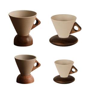 Ensemble de tasses à café en céramique vintage en gros – Design élégant pour usage domestique, tasse personnelle avec soucoupe pour femme - Product Image 6