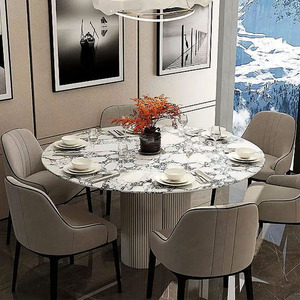 Modernas losas de piedra sinterizada de cuarzo púrpura con aspecto de mármol Calacatta, impermeables, de lujo, cortadas a medida, <span class=keywords><strong>para</strong></span> encimeras de <span class=keywords><strong>cocina</strong></span>, islas y mesas de comedor. - Product Image 4