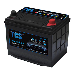 12 В 60 ач автомобильный пусковой аккумулятор 55D26L импорт 12 В свинцово-кислотный автомобильный аккумулятор - Product Image 1