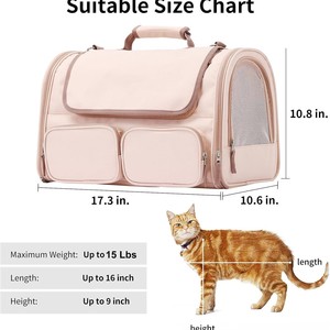 Sac de transport pour animaux de compagnie Dafeel personnalisé, confortable, siège de voyage, sac à main pour chiens, chats, shopping en plein air - Product Image 5