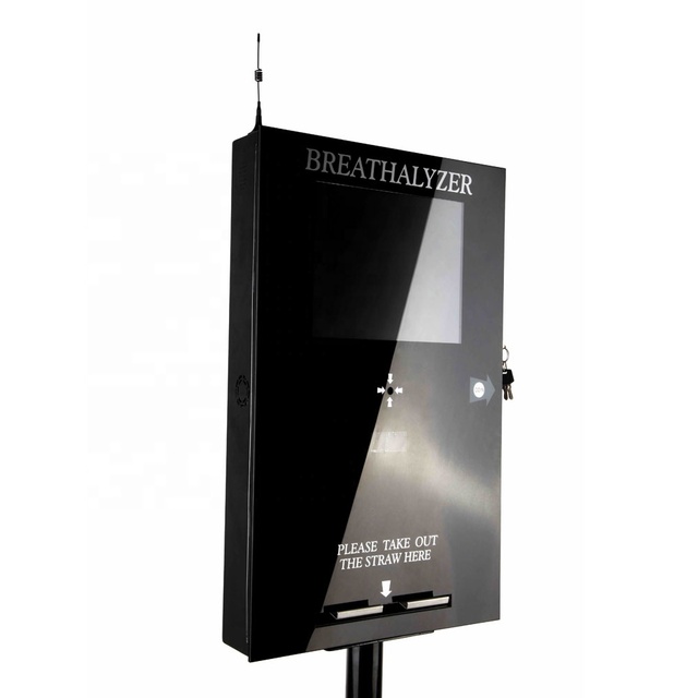 China Alcohol Breathalyzer Vending Machine with Bank Card Reader Touch Screen