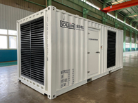 Générateurs diesel en conteneur Goldlink Perkins 900KW 1000KW 1200KW, démarrage électrique, certifiés CE