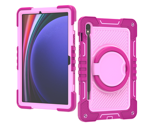 Étui de tablette robuste et portable pour Tab S9FE S10FE, support rotatif à 360 degrés, étui de protection absorbant les chocs - Product Image 1