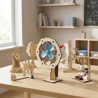 Kit de Experimentos Científicos de Madera para Hacerlo Tú Mismo, Juego de Modelos Educativos, Juguete de Manualidades STEM para Niños y Estudiantes