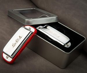 <span class=keywords><strong>Harmonica</strong></span> diatonique EAST TOP à 4 trous avec étui métallique pour tous les niveaux, débutants, professionnels et étudiants, en cadeau - Product Image 4