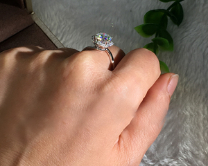 <span class=keywords><strong>Bague</strong></span> <span class=keywords><strong>de</strong></span> fiançailles <span class=keywords><strong>de</strong></span> luxe à 6 griffes en forme <span class=keywords><strong>de</strong></span> <span class=keywords><strong>flocon</strong></span> <span class=keywords><strong>de</strong></span> <span class=keywords><strong>neige</strong></span> pour femme, style diamant, avec zircon cubique taille brillant rond, bijou <span class=keywords><strong>de</strong></span> mariage - Product Image 6