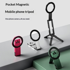 Support de téléphone magnétique multifonctionnel rotatif et pliable, trépied de bureau, perche à selfie portable, support de photographie - Product Image 2