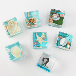 Fantezi tema küp horse tı tahsil sanat reçine deniz atı Paperweight kristal heykelcik noel hediyeler ve masa eserler için - Product Image 3