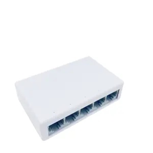 RTXMC Fast 10/100M 5 puertos Switch 12V 2,5 GB Ethernet Switch Interruptor industrial de alta calidad Fibra Ethernet