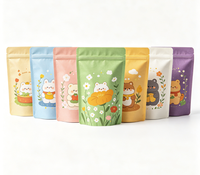 Pochette autoportante multicouche PET/AL/PE résistante à l'humidité avec logo personnalisé |   Emballage refermable à fermeture éclair pour aliments, gelée, nourriture pour animaux, lait