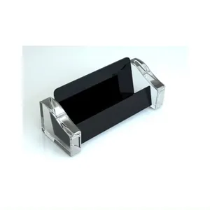 Customized Office Supplies 100% Acrylic Brochure And Business Card Holder Display With Multiple Colors For Desk