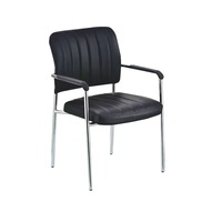 Fauteuil de réception moderne Golden Lion ZM pour salle de réunion, église, consultation, fauteuil visiteur en cuir, chaise de bureau