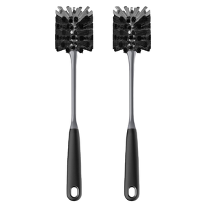 MR.<span class=keywords><strong>SIGA</strong></span> Paquete de 2 cepillos para botellas con mango largo Exfoliante de limpieza flexible para botellas de agua Cristalería Tazas-Negro - Product Image 1