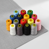 Fil à coudre en polyester haute ténacité 40s/2, fil filé, 5000 yards, pour machine à coudre industrielle, broderie