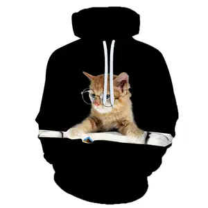 Factory Wholesales Premium Material Soft Hoodie with Glasses Neckties Halloween Dog and Cat Wizard Cosplay Costume