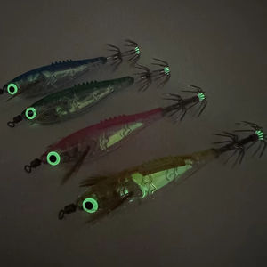 Señuelo de Pesca Luminoso Verde de 75mm <span class=keywords><strong>y</strong></span> 6g, Tipo Egi, para Pesca de Calamar, <span class=keywords><strong>Sepia</strong></span> <span class=keywords><strong>y</strong></span> Peces de Agua Salada en <span class=keywords><strong>la</strong></span> Costa, Calidad Premium OEM - Product Image 2
