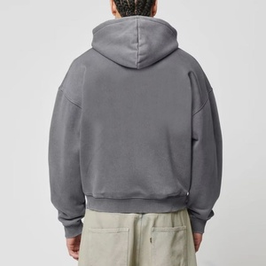 Sudaderas con Capucha Personalizadas al por Mayor con Logotipo Personalizado ODM/OEM, de Felpa Francesa, Unisex, Lisas, Bordadas, con Cremallera Completa, para Hombre - Product Image 2