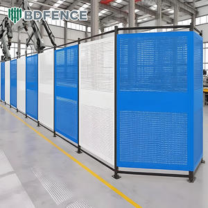 Werkplaats Magazijn Isolatie Hek Beweegbare Beschermende Ponshek Mesh Dichte Gat Apparatuur Beschermende Omheining Maatwerk - Product Image 1