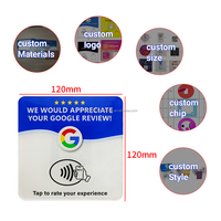 Tarjetas de PVC con Chip NFC y Código QR Personalizadas con Logotipo, 100x100x3 mm, Resistentes al Agua, 13.56MHz, 213/215/216, para Regalos, Reseñas y Negocios