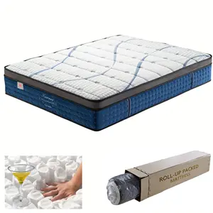 Colchón de cama chino de primavera cómodo comprimido de cualquier tamaño de alta calidad, colchón de espuma con memoria, compra a proveedores mayoristas