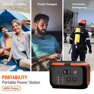 600W centrale elettrica portatile a casa di accumulo di batteria sistema di energia solare per il campeggio per uso domestico 500Wh - Product Image 3