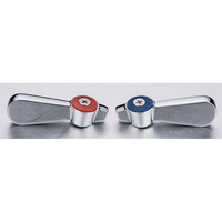 Poignées de robinet en zinc commerciales, lot de 2, durables, tige de 0,43 pouce, installation rapide, remplacement pour cuisine