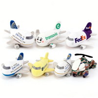 Peluches personnalisées en gros avec logo brodé, jouets en peluche de véhicules réalistes, jouets en peluche d'avion lavables pour garçons