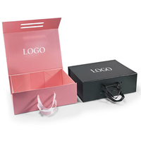 Boîte pliante personnalisée en carton recyclable, boîte magnétique rigide plate de luxe, boîte de rangement magnétique pliante en carton pour cadeaux