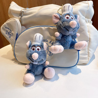 Nouvelle poupée pendentif souris en peluche mignonne de 6 pouces, jouet doux lavable anti-stress, porte-clés, petit cadeau animalier, vente en gros, pour anniversaire