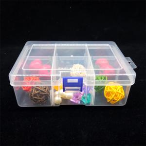 <span class=keywords><strong>Scatola</strong></span> di plastica trasparente a 6 slot <span class=keywords><strong>con</strong></span> clip staccabili per riporre piccole parti - Product Image 2