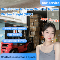 Ventilateurs pour poussettes : Agent maritime de la Chine vers la Belgique, DDP porte-à-porte, transitaire le plus rentable, logistique économique