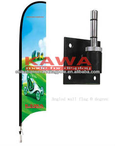 Bannière de plage concave de 15 pieds tiges de drapeau volant avec pointe de piquet au sol pour la publicité de bannière - Product Image 3