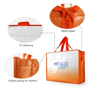 Customized Insulated Cooler Tote Bag Portable Aluminum Film For Cake And Lunch Reusable Thermal Waterproof Ice Pack Carrier