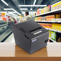 Printer Thermal Desktop 80mm WIFI+ Antarmuka USB Pencetakan Thermal Langsung Android Untuk Supermarket POS Stok