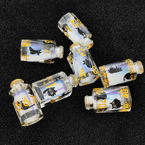 Set de <span class=keywords><strong>dés</strong></span> polyédriques en résine Cat Quicksand Slow Moving Bottle pour D&D, jeu de table Dungeons and Dragons, <span class=keywords><strong>dés</strong></span> en forme de bouteille de potion - Product Image 2