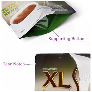 Sacs en aluminium autoportants refermables laminés personnalisés, qualité alimentaire, sacs à café personnalisés, sachets debout - Product Image 3