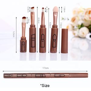 Brocha de maquillaje 4 en 1, portátil, personalizada, 3 en 1, cuatro en uno - Product Image 4