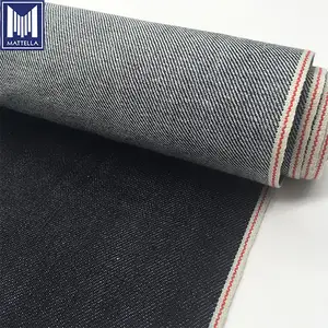 2020 new year premium 11~12 oz 99% cotton 1% spandex lycra stretch selvedge denim fabric malaysia for stocklot sale