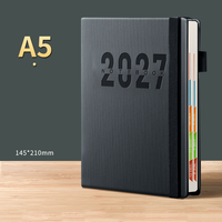 Carnet de notes A5 personnalisé avec logo, agenda 2027, journal quotidien, fournitures de papeterie promotionnelles