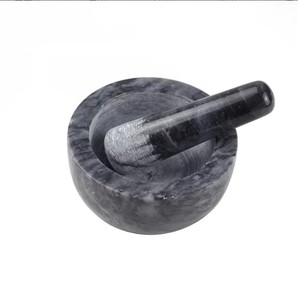 Mortero de Mármol Ecológico y Elegante para Cocina, Piedra de Moler Pulida para Ajo, Apto para Uso Alimentario, Nuevo Modelo - Product Image 2
