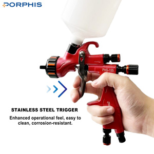 PORPHIS nouveauté rouge couleur PHS-155 Portable <span class=keywords><strong>peinture</strong></span> <span class=keywords><strong>pistolet</strong></span> <span class=keywords><strong>pistolet</strong></span> <span class=keywords><strong>peinture</strong></span> voiture <span class=keywords><strong>pistolet</strong></span> pour <span class=keywords><strong>peinture</strong></span> - Product Image 3