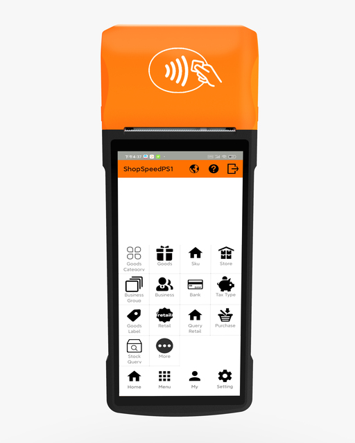Handheld 6" Android Terminal/Portable Android Mobilegprs POS with Built-in Printer for Sales Electronic Payment