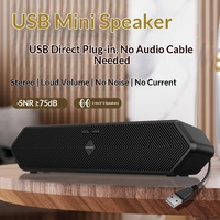 E3588 Soundbar USB Plug & Play Tunggal 5.4 2.0 Speaker Stereo dengan Kontrol Sentuh untuk PC Laptop dan Smartphone