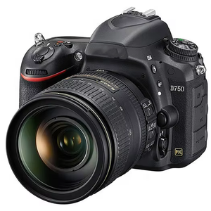 Cámara DSLR D750 de <span class=keywords><strong>Segunda</strong></span> <span class=keywords><strong>Mano</strong></span> con Lente 24-120VR de Enfoque Fijo, Video HD 1080p, Sensor CMOS de 24MP, Grado A+, Cargador, Correa, Batería, Tarjeta SD - Product Image 1