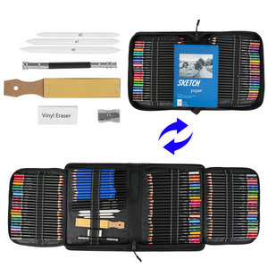 Professional 145pcs <strong>Drawing</strong> Pencil Set With Multiple Colors Pencil Sketch Pencil Set Book Charcoal Graphite - Product Image 1