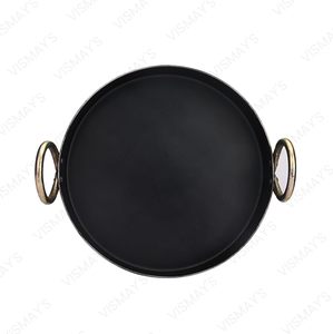 La primera tecnología del mundo con bordes lisos en una sartén Kadai negra de hierro de grado alimenticio, base de inducción resistente para cocinar de forma saludable. - Product Image 2