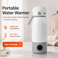 Chauffe-biberon sans fil portable 10000 mAh alimenté par batterie pour poussette, sorties en plein air et voyages